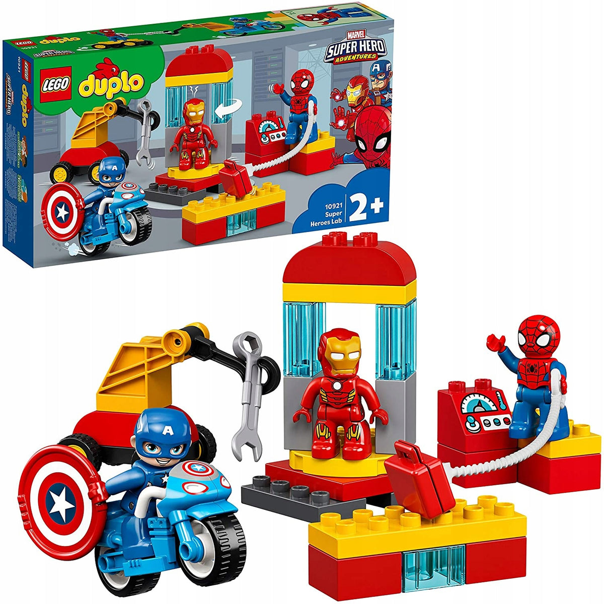 LEGO DUPLO 10921 Spider-Man Iron Man Captain America Motorcycle AVENGERS