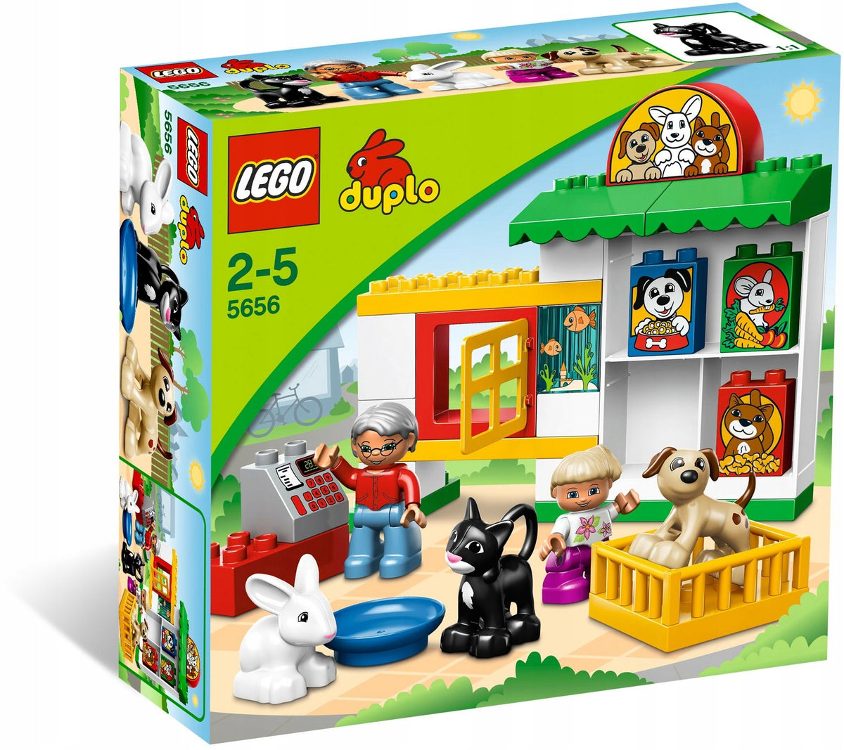 LEGO DUPLO 5656 Pet Shop Zoological Kitten Dog Rabbit