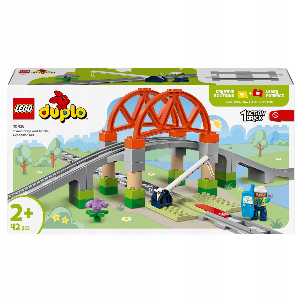 LEGO DUPLO Bridge and Train Tracks Expansion Set 10426