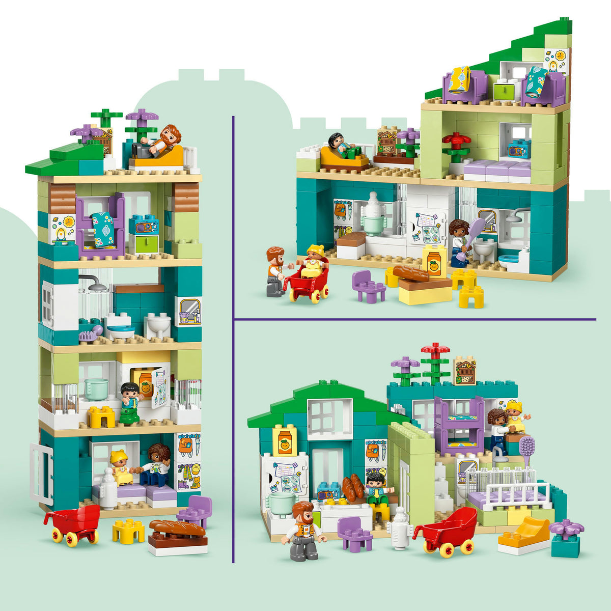 LEGO DUPLO Modern 3-in-1 family home with figurines 10470 Brand LEGO