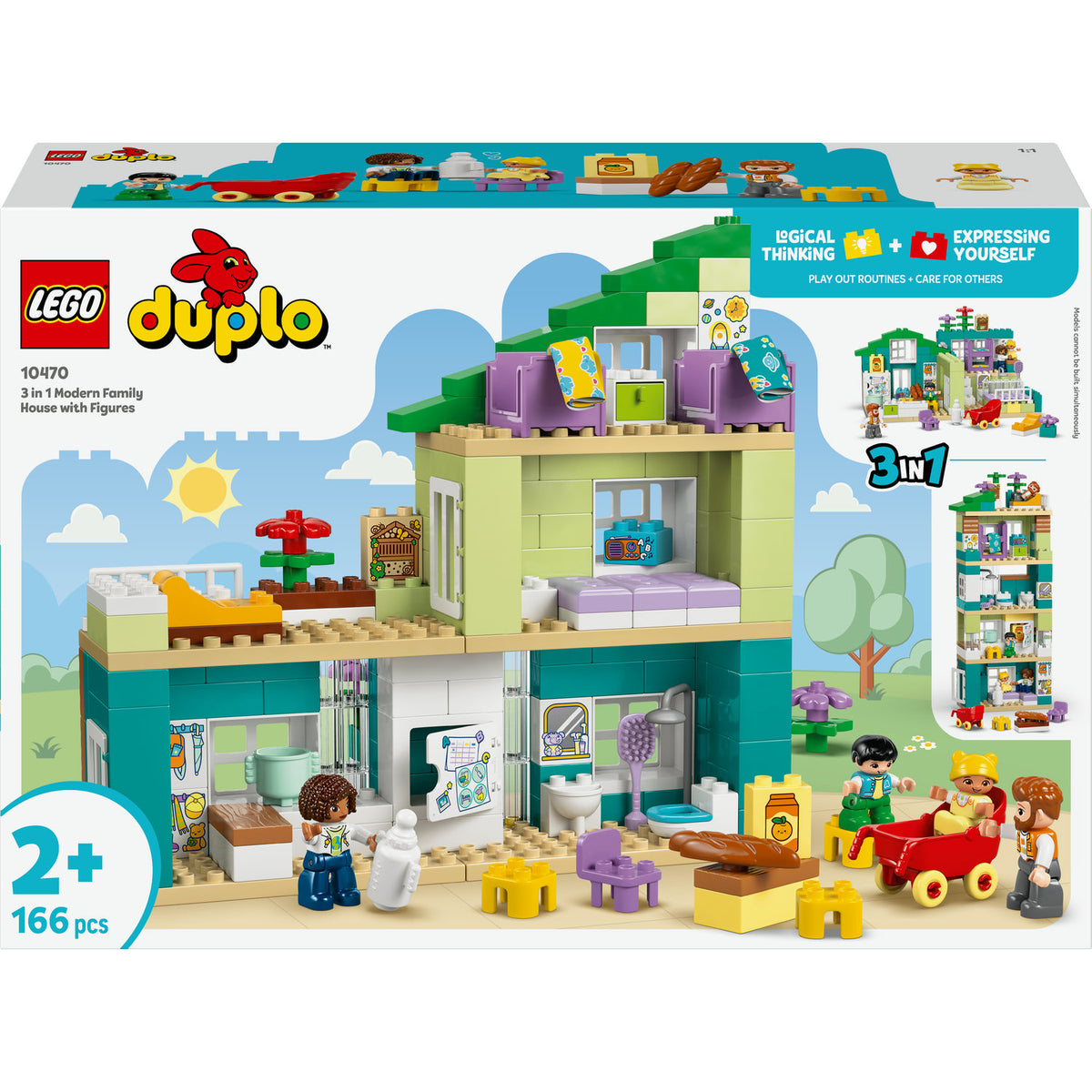 LEGO DUPLO Modern 3-in-1 family home with figurines 10470
