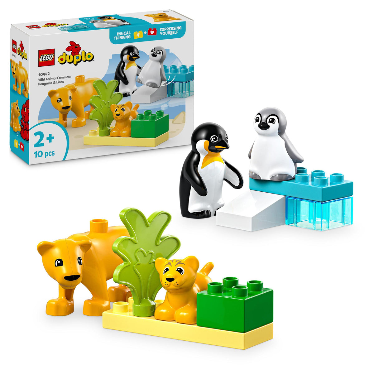 LEGO DUPLO Wildlife families: penguins and lions 10442