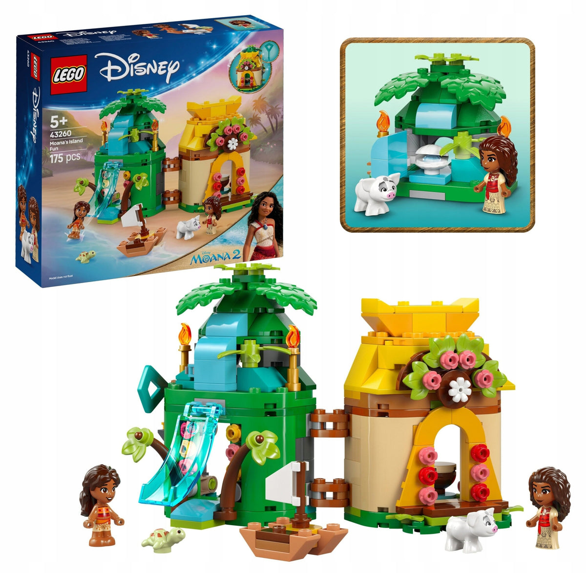 LEGO Disney 43260 Fun Vaiana on the Island Gift