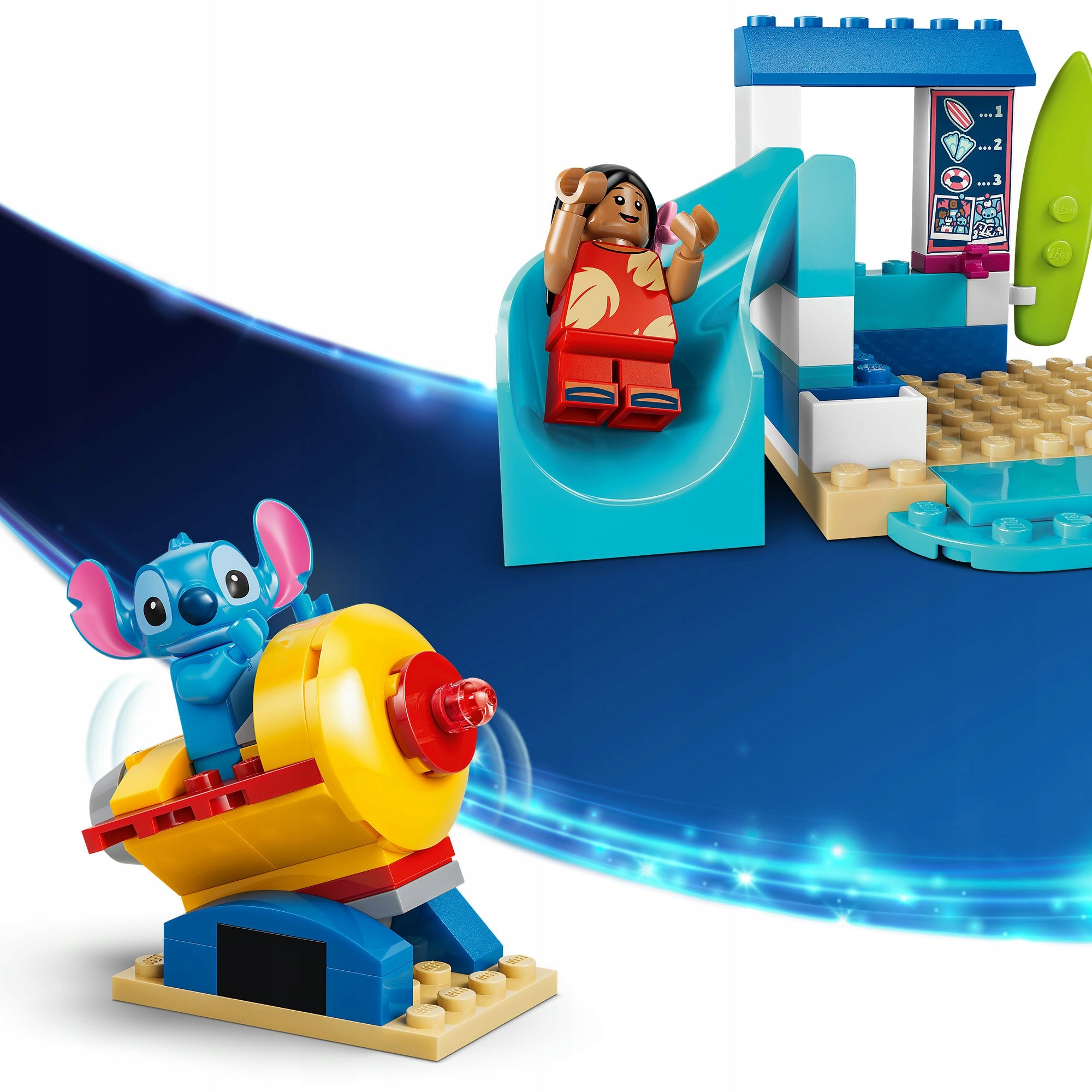 LEGO Disney Fun on the Beach with Lilo and Stitch 43280 Information regarding product safety and compliance Not suitable for children under 36 months of age