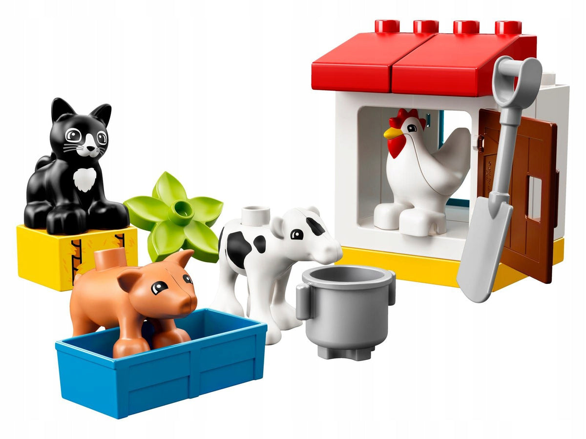 LEGO Duplo 10870 Farm Animals - Cow, Pig, Chicken, Cat - Farm Product number 10870
