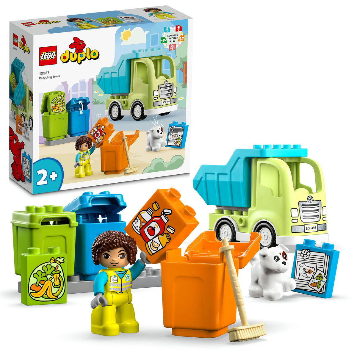 LEGO Duplo 10987 Recycling truck garbage truck trash can