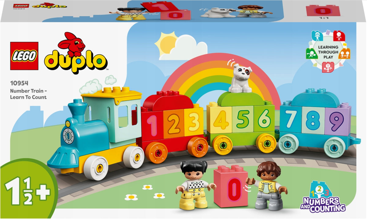 LEGO Duplo Train with numbers - learning to count 10954