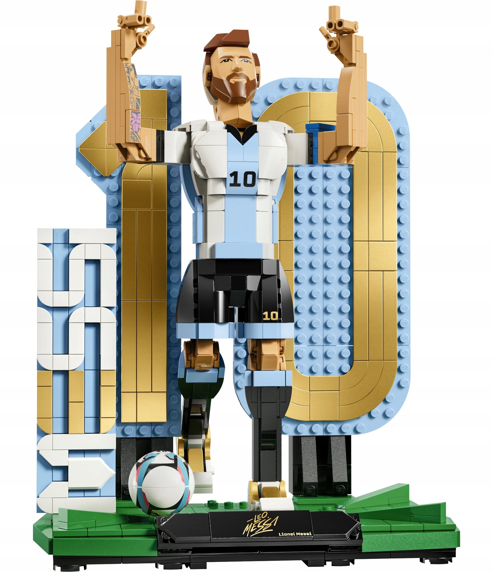 LEGO Editions Football 43015 Lionel Messi football legend, Father's Day Brand LEGO