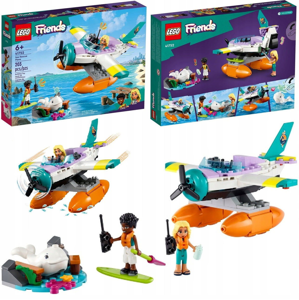 LEGO FRIENDS 41752 RESCUE HYDROPLANE RESCUE GIFT