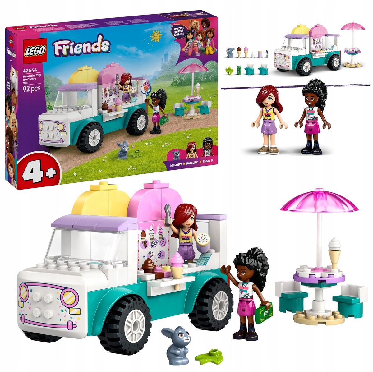 LEGO Friends 42644 Ice Cream Van in Heartlake Gift