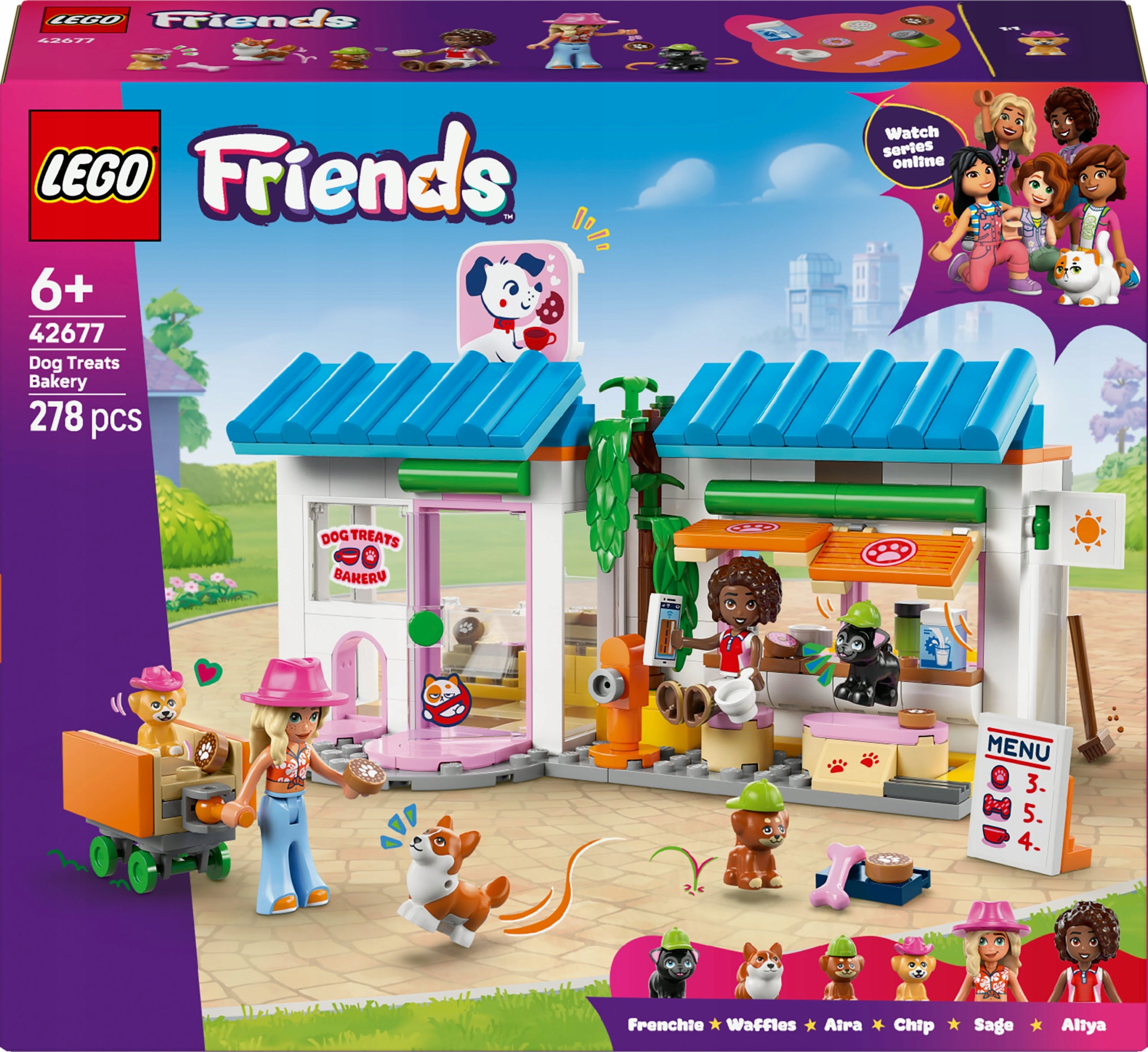 LEGO Friends Bakery with dog treats 42677