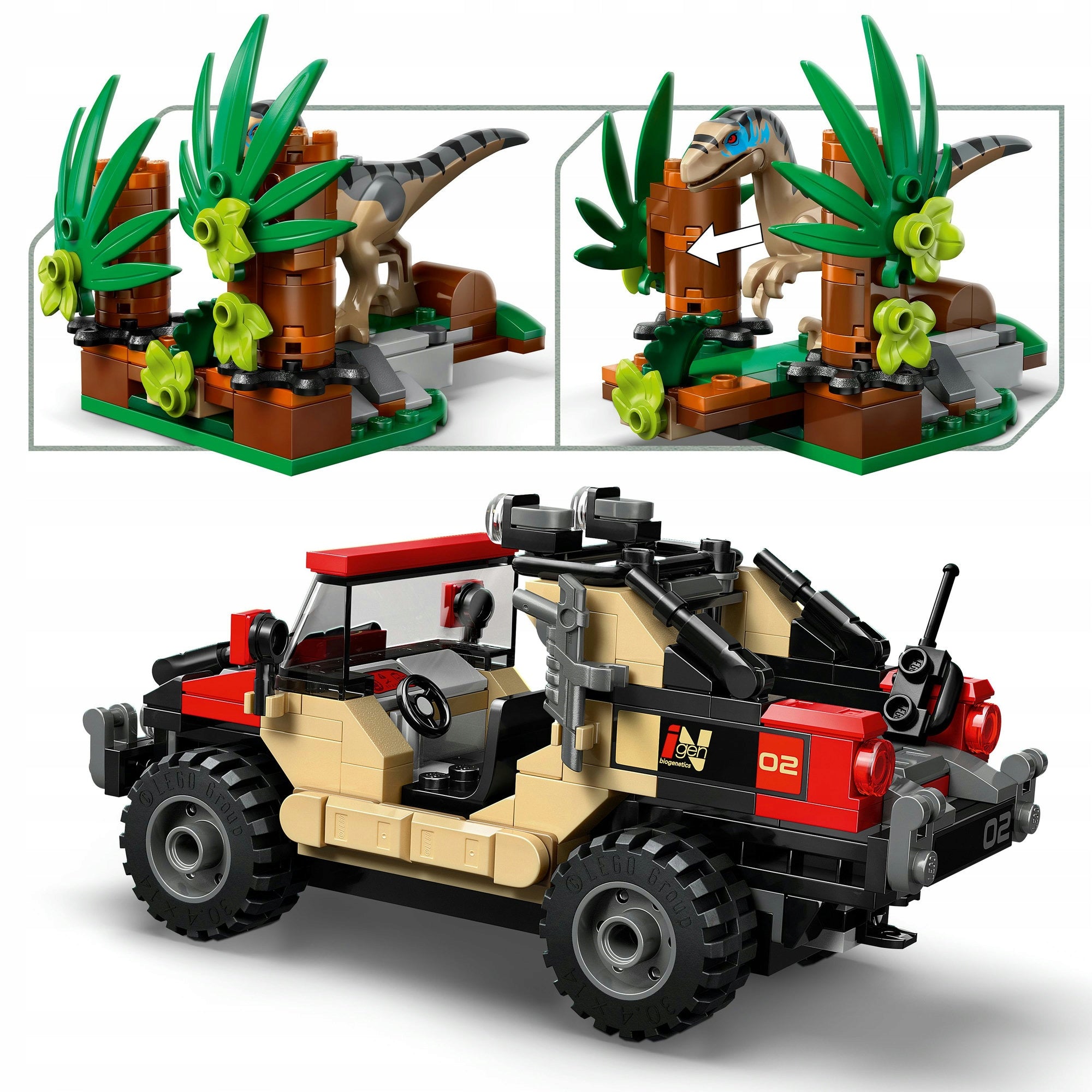 LEGO Jurassic World 76972 Escape from the raptor Kid's age 6+ years