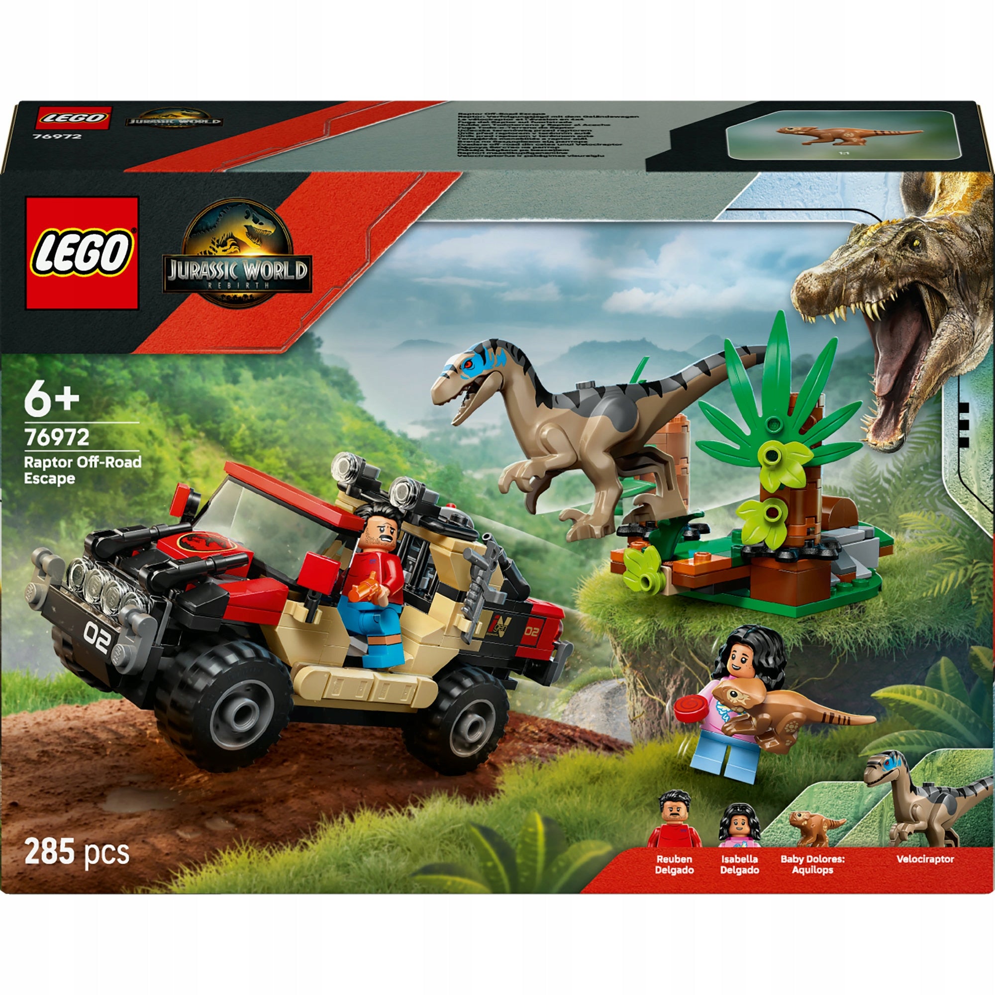 LEGO Jurassic World 76972 Escape from the raptor
