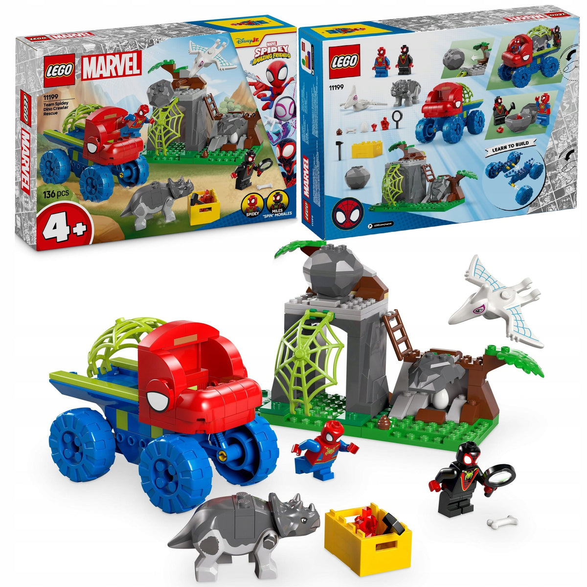 LEGO MARVEL SPIDEY TEAM RESCUE MISSION IN DINOTERENÓWKA 11199