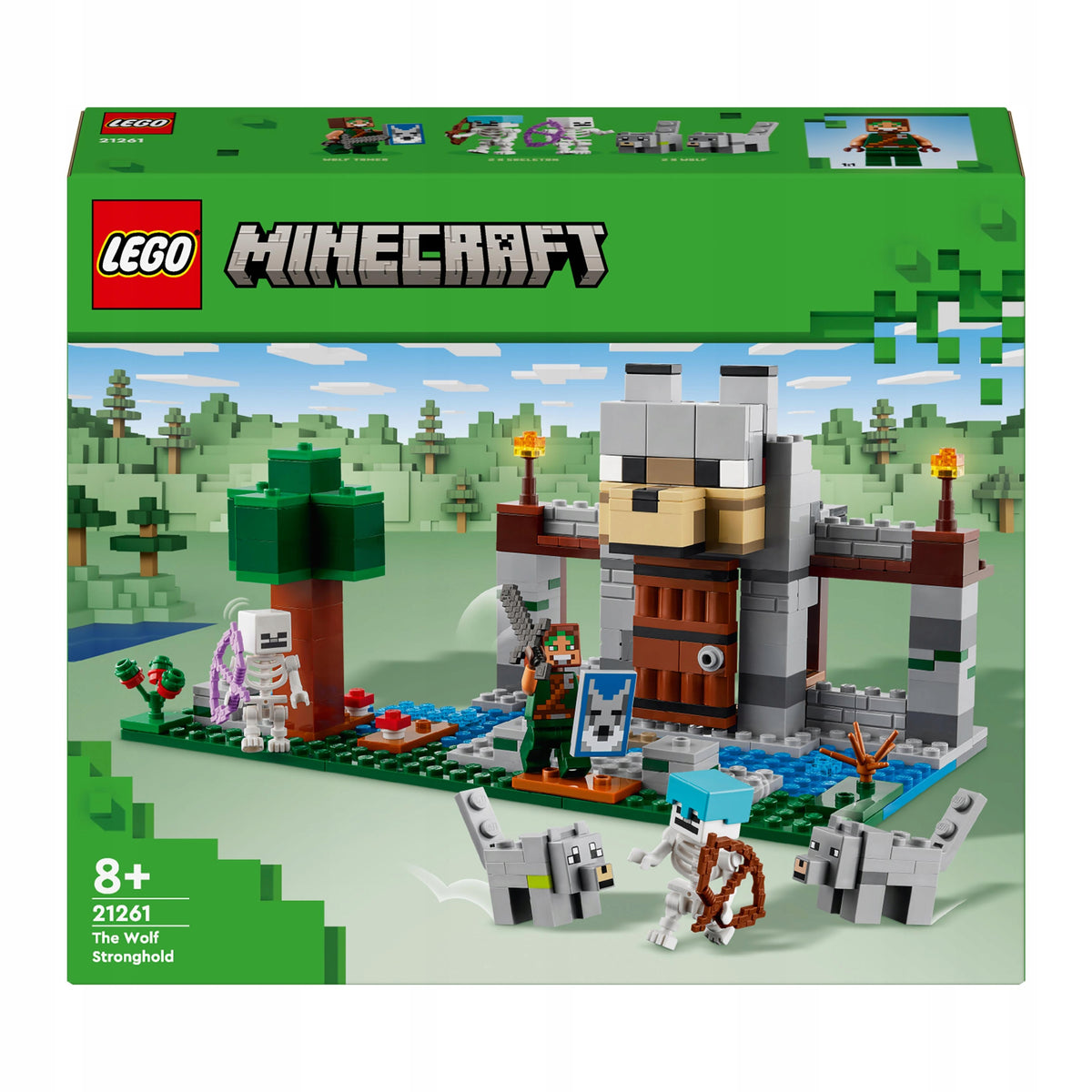 LEGO MINECRAFT 21261 Wolf fortress set for children