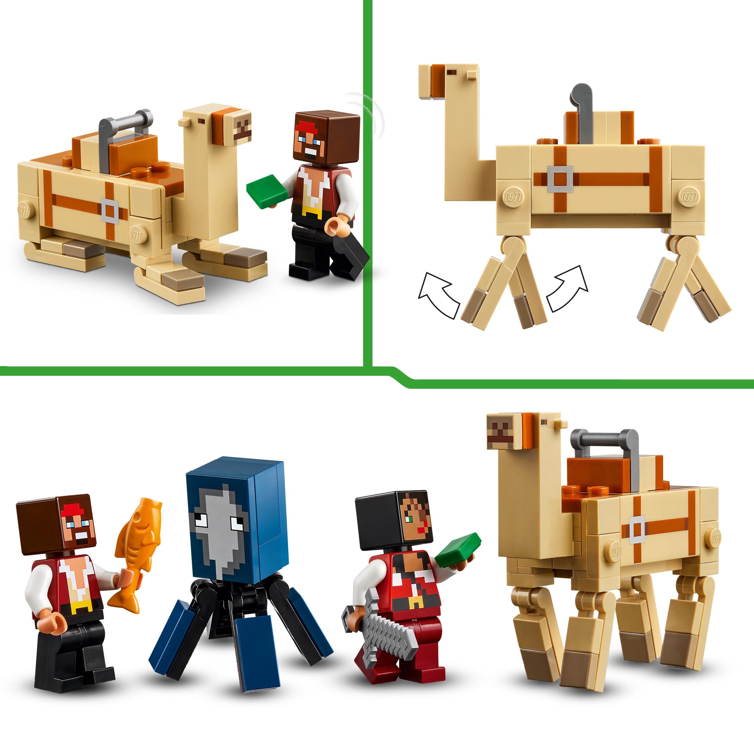 LEGO Minecraft 21259 Pirate Boat Cruise Squid Camel 2x Pirate Information regarding product safety and compliance Not suitable for children under 36 months of age