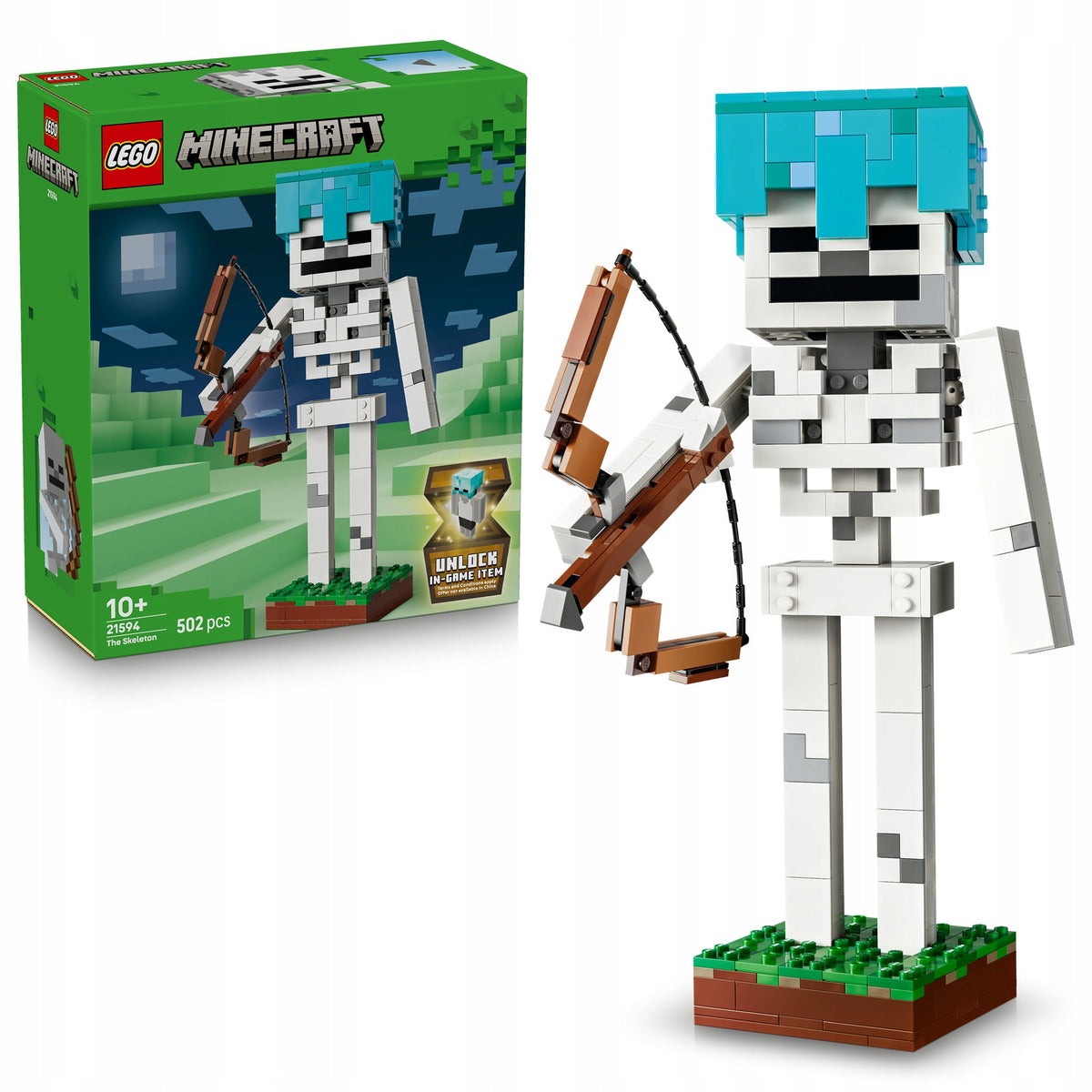 LEGO Minecraft 21594 Skeleton + LEGO Directory in PDF version Packaging status original