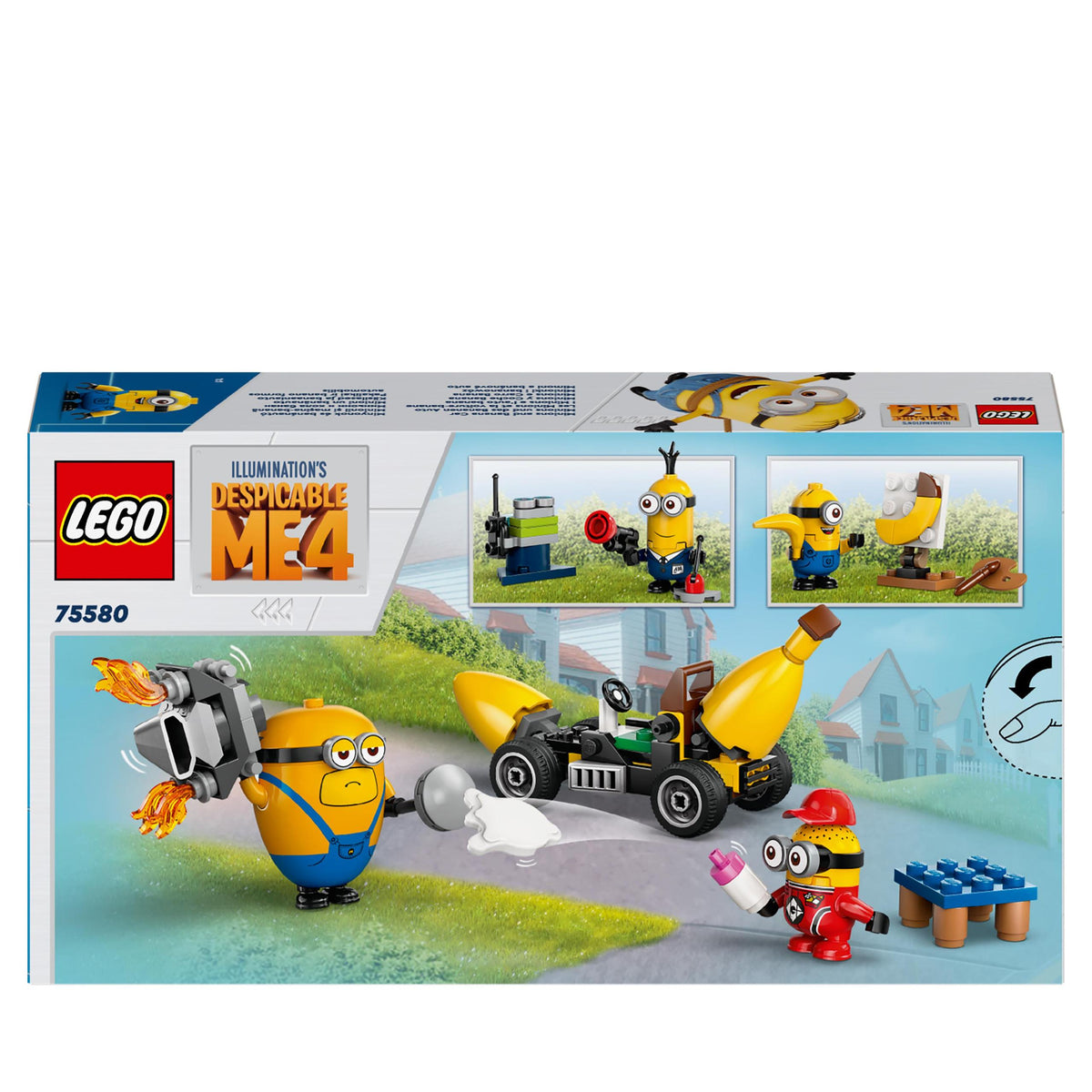 LEGO Minions 75580 Minions and banana carriage blocks for children Brand LEGO