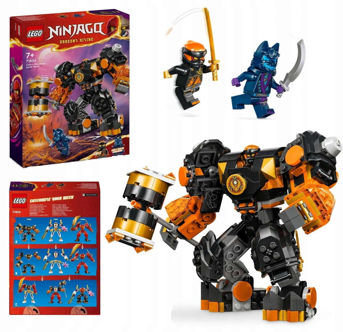 LEGO NINJAGO 71806 COLE EARTH ELEMENT ROBOT + LEGO CATALOG IN PDF VERSION
