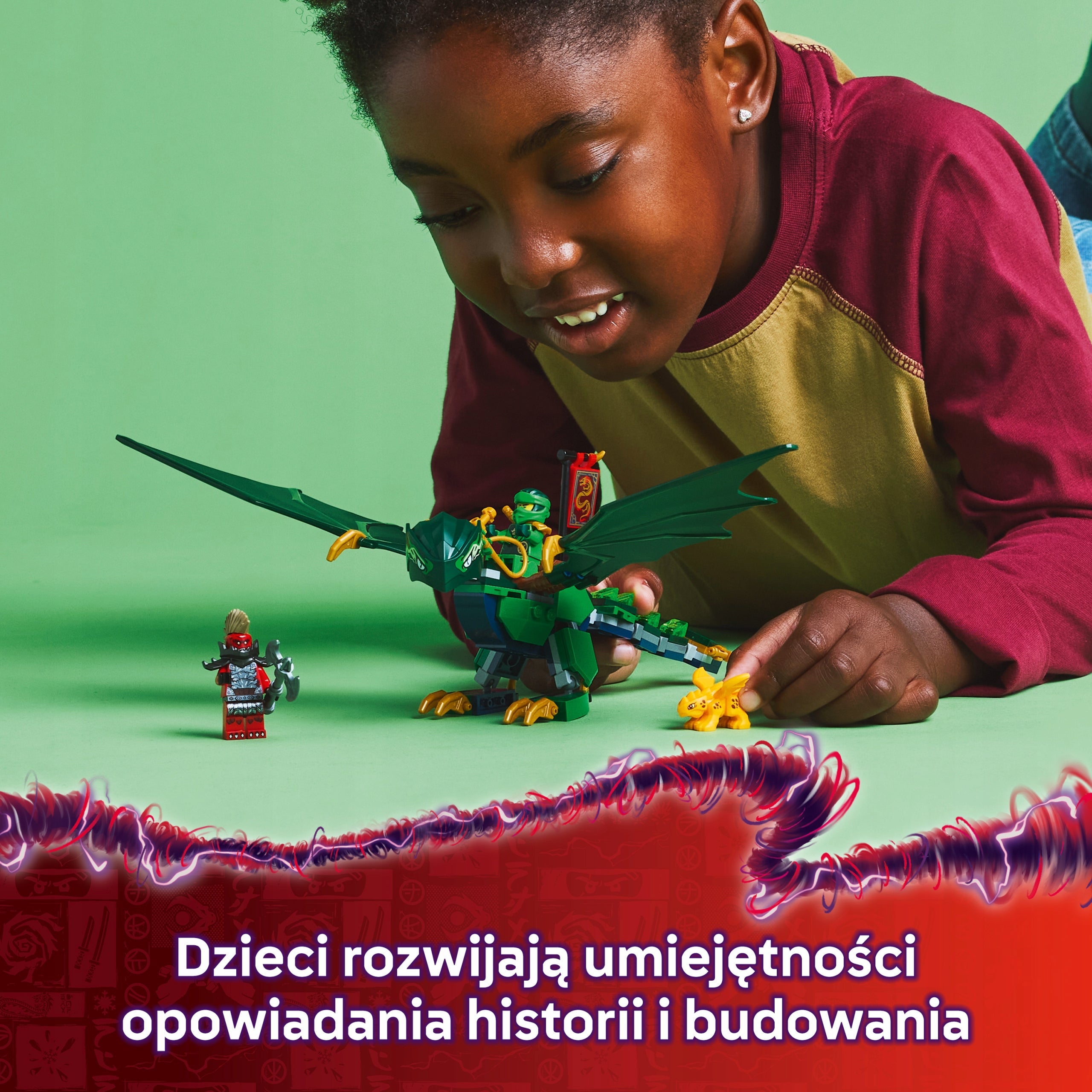LEGO NINJAGO Green forest dragon Lloyda 71829 Information regarding product safety and compliance Not suitable for children under 36 months of age