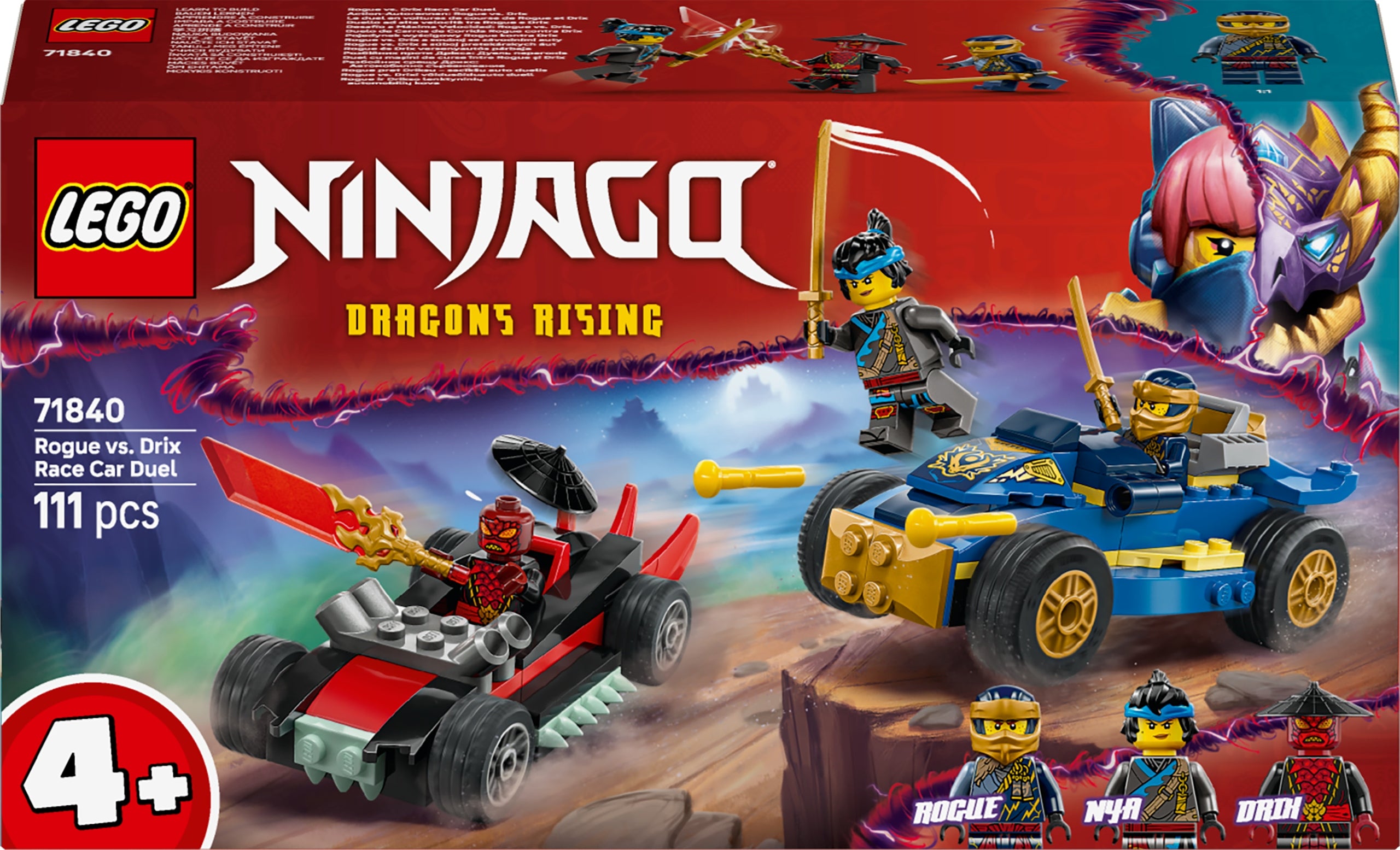 LEGO Ninjago 71840 Rogue vs Drix Racing Duel