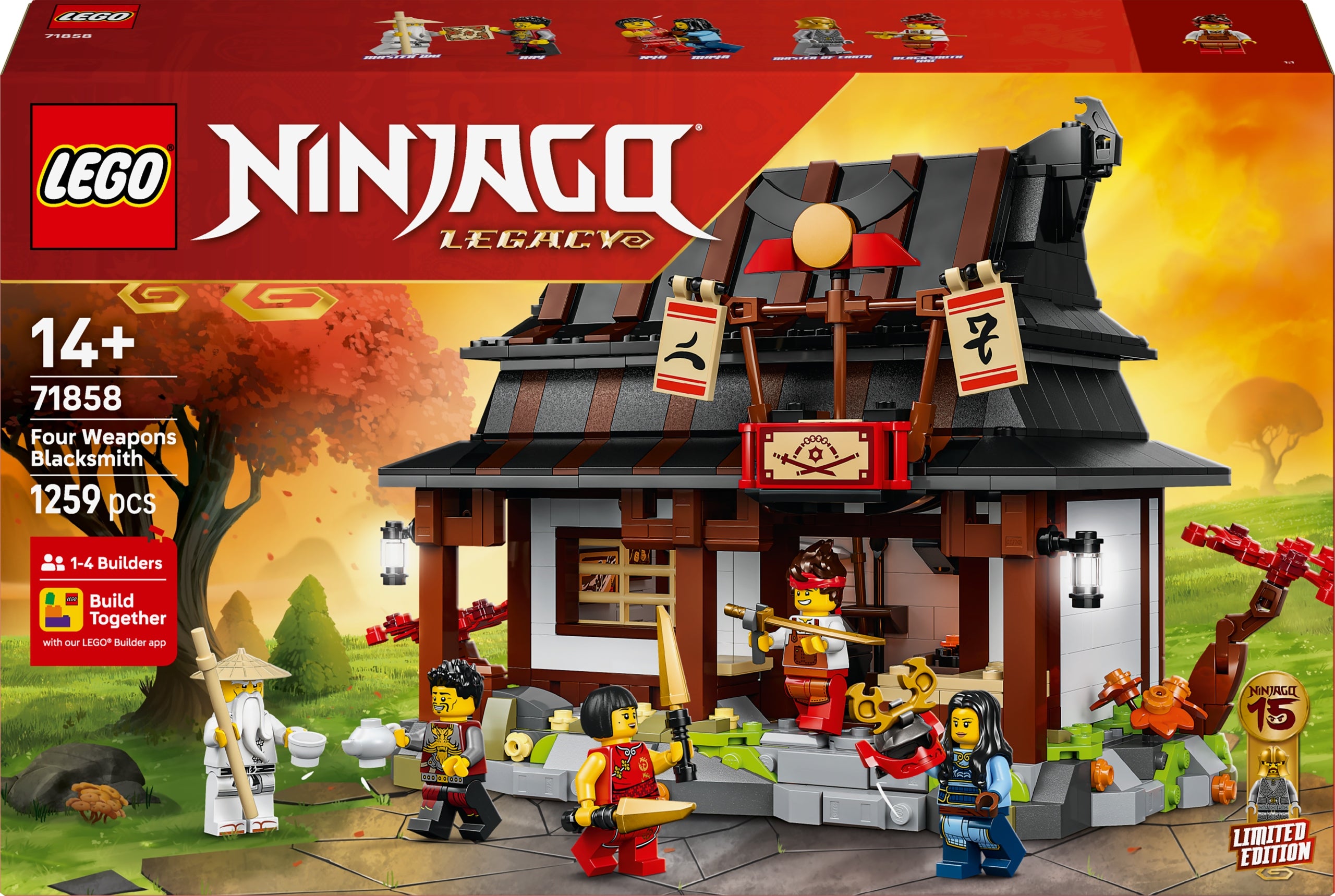 LEGO Ninjago 71858 Forge Four Weapons 15th Anniversary Brand LEGO