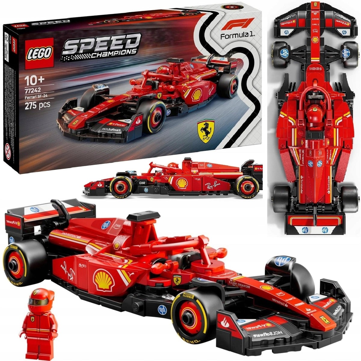 LEGO SPEED CHAMPIONS 77242 CAR F1 FERRARI SF-24 + PDF CATALOGUE