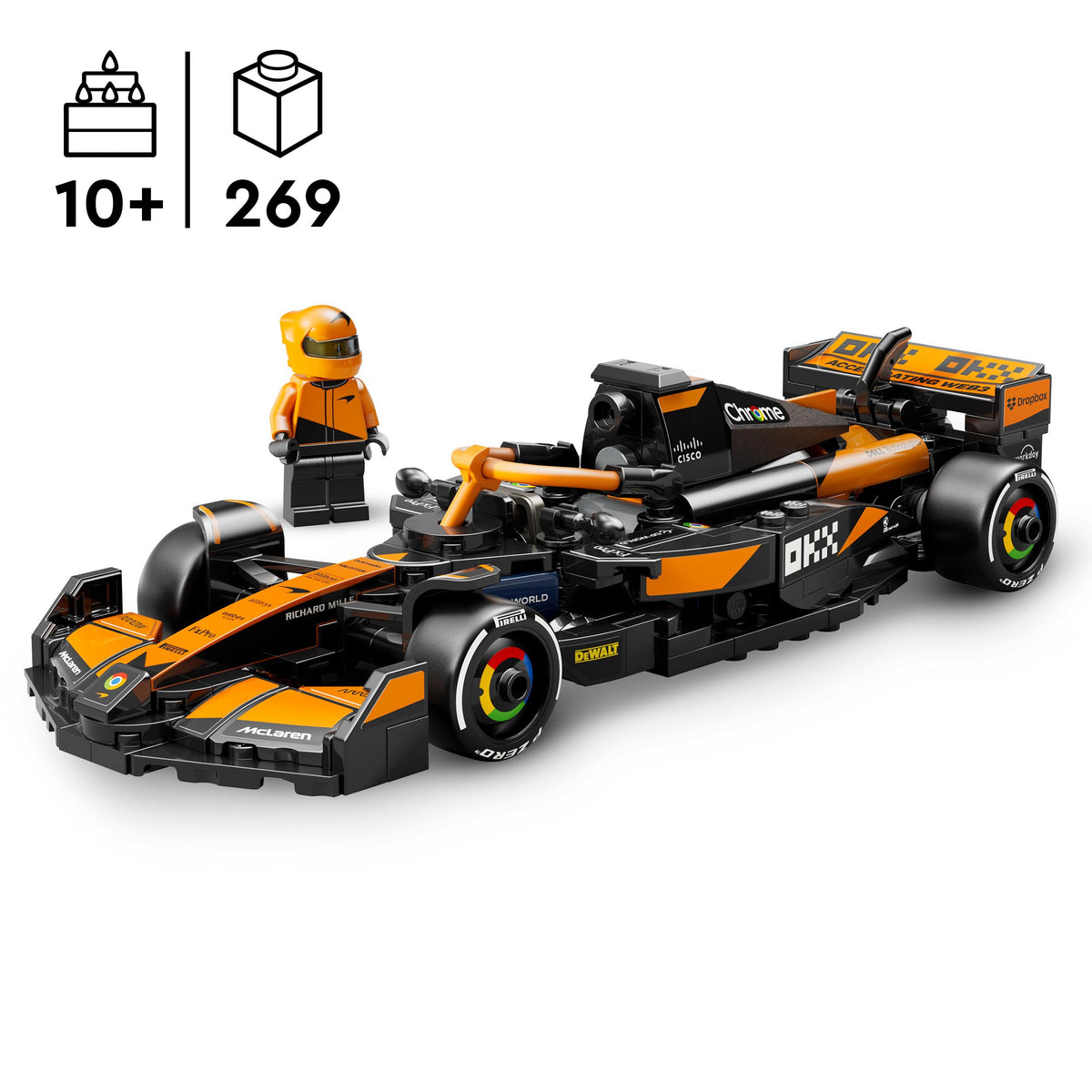 LEGO SPEED CHAMPIONS 77251 F1 BOLID MCLAREN TEAM MCL38 + LEGO CATALOG IN PDF Brand LEGO