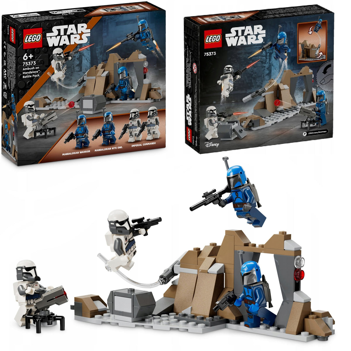 LEGO STAR WARS 75373 AMBUSH ON MANDALORA BATTLE SET