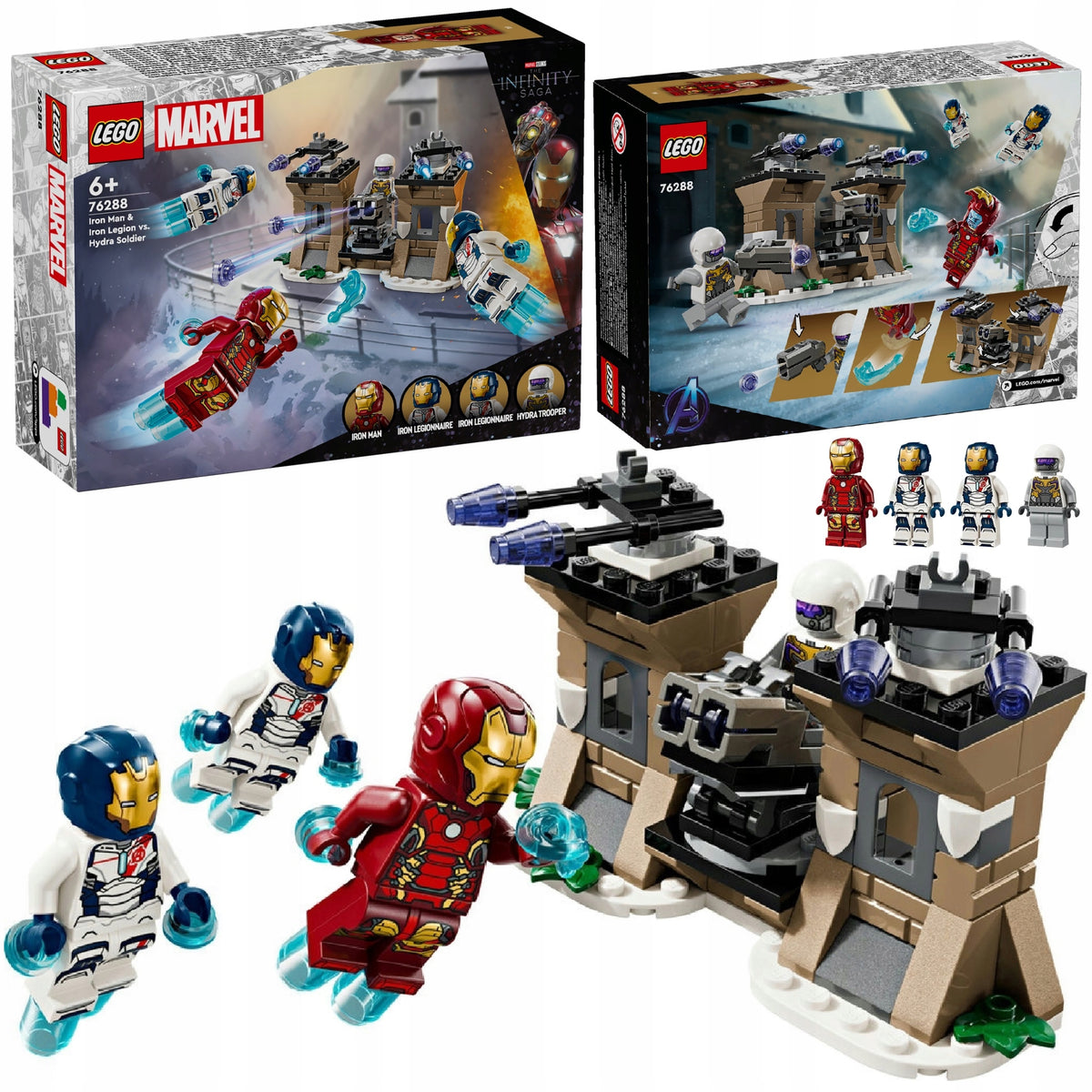 LEGO SUPER HEROES 76288 MARVEL IRON MAN AND IRON LEGION VERSUS HYDRA SOLDIER
