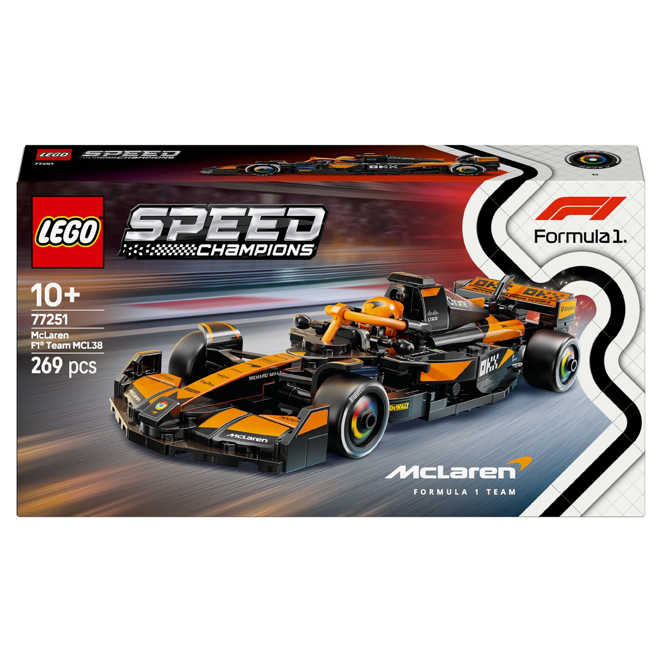 LEGO Speed Champions McLaren Formula 1 MCL38 Race Car 77251 Brand LEGO