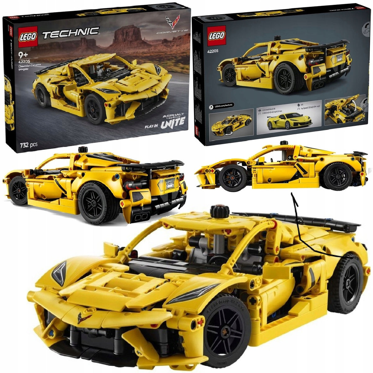 LEGO TECHNIC 42205 CHEVROLET CORVETTE STINGRAY + LEGO CATALOGUE PDF