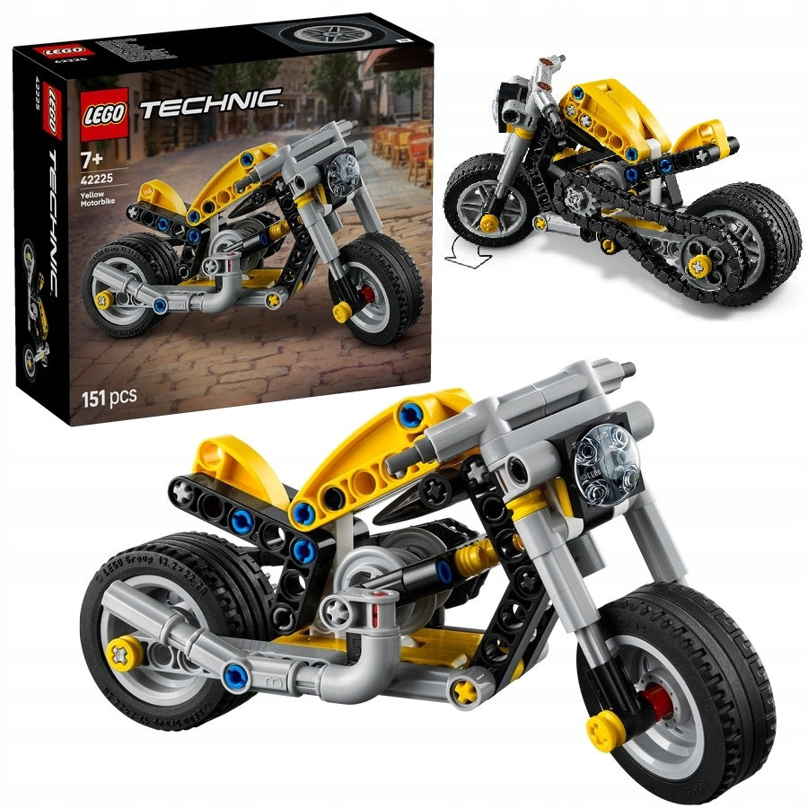 LEGO TECHNIC 42225 YELLOW CHILDREN'S MOTORCYCLE + LEGO CATALOG IN PDF VERSION