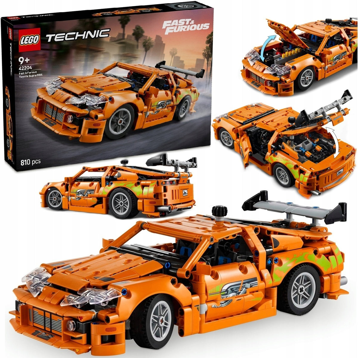 LEGO TECHNIC FAST AND FURIOUS TOYOTA SUPRA MK4 42204 + PDF CATALOGUE