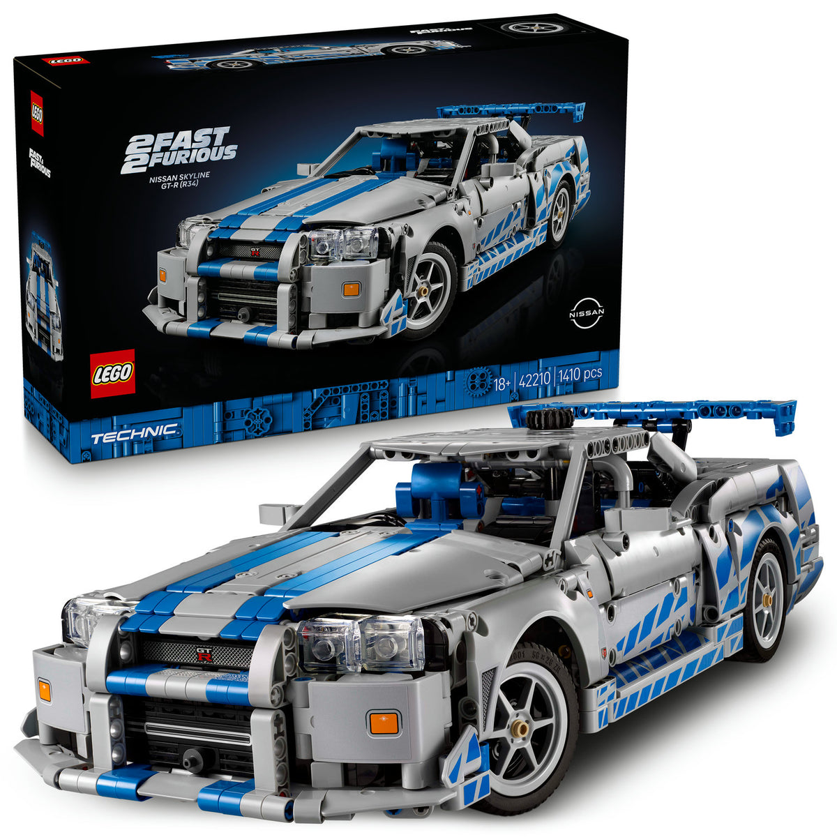 LEGO TECHNIC NISSAN SKYLINE GT-R (34) 42210 + LEGO CATALOGUE IN PDF VERSION Brand LEGO