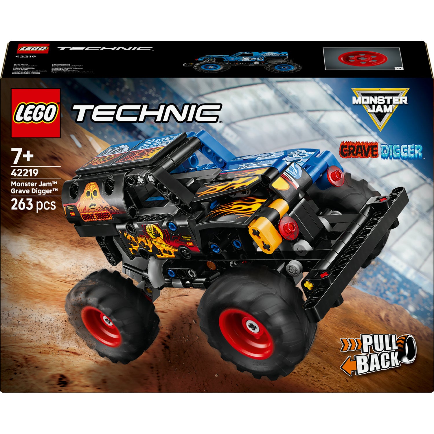 LEGO Technic 42219 Monster Jam Grave Digger Fire and Ice 42219 Kid's age 7+ years