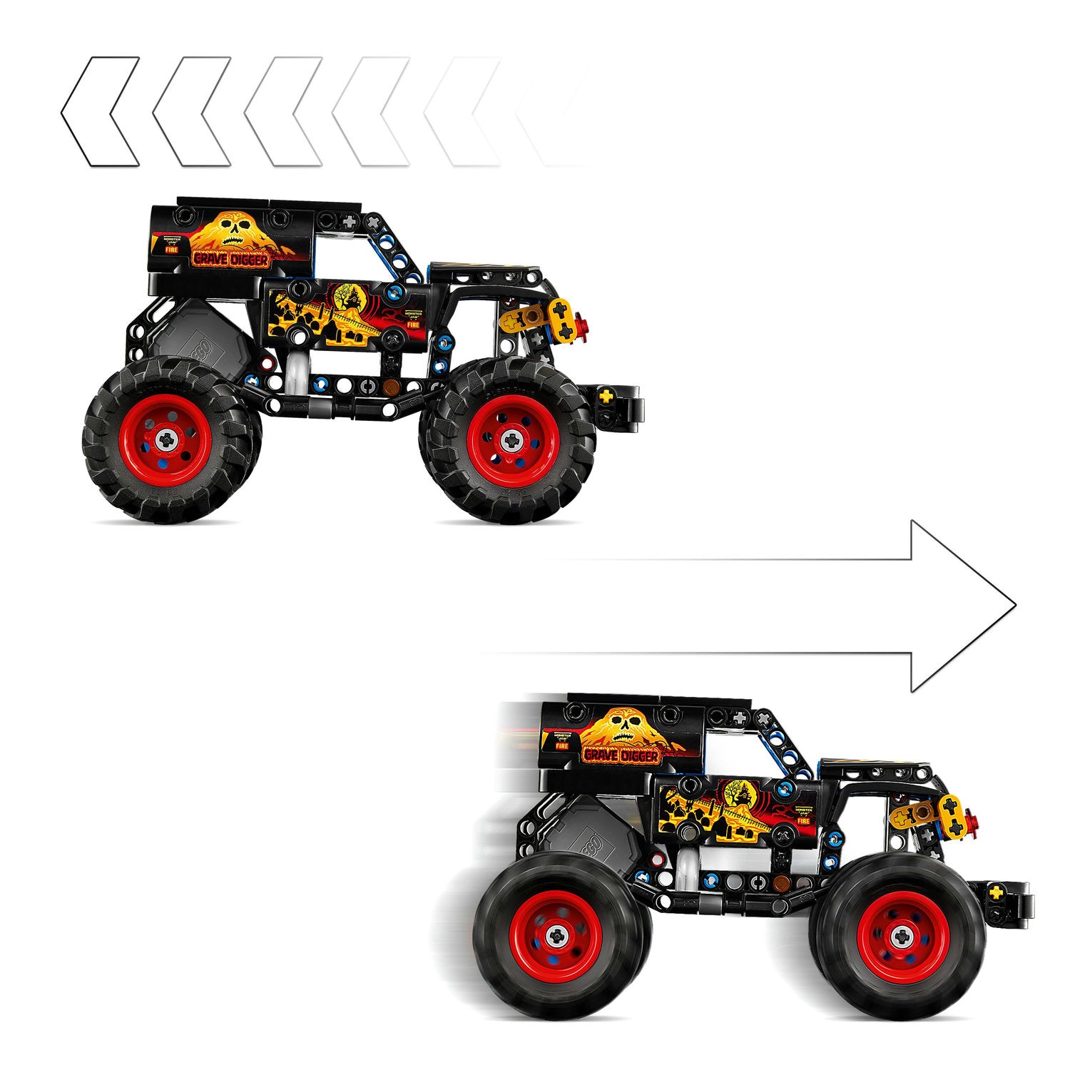 LEGO Technic 42219 Monster Jam Grave Digger Fire and Ice 42219 Product number 42219