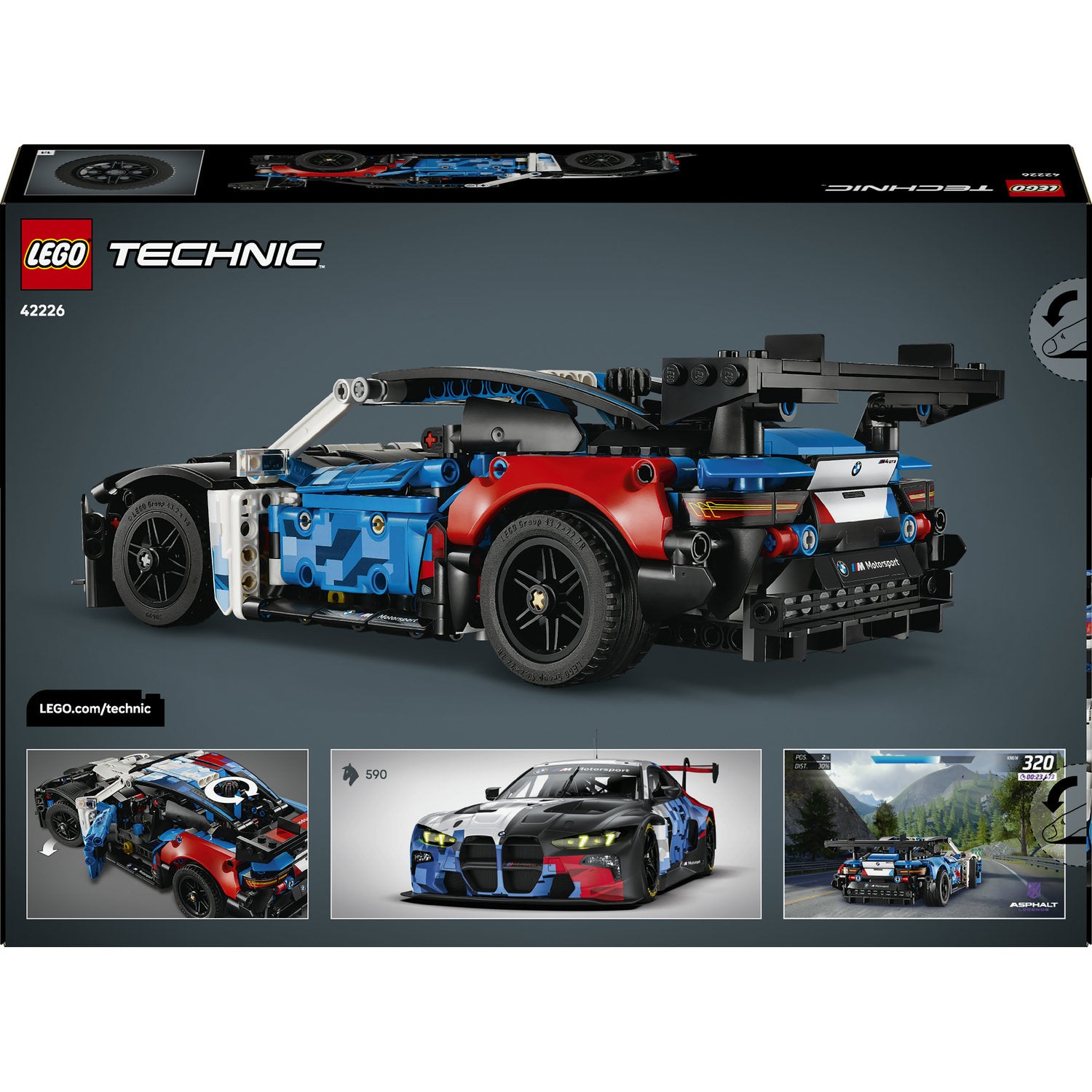 LEGO Technic Racing car BMW M4 GT3 EVO 42226 Minimum kid's age 11