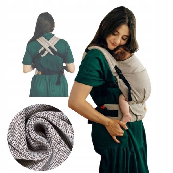 LENNYLAMB MY FIRST BABY CARRIER LENNYLIGHT PEANUT BUTTER 100% COTTON