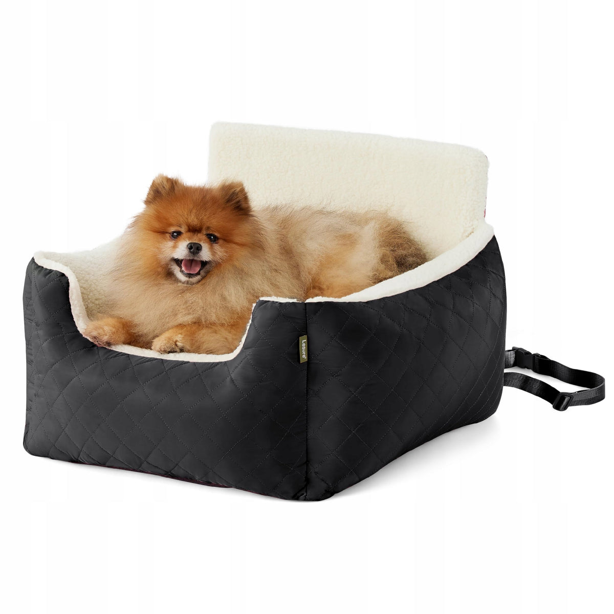 LESURE Waterproof Dog Car Seat Black PREMIUM 54x49x38