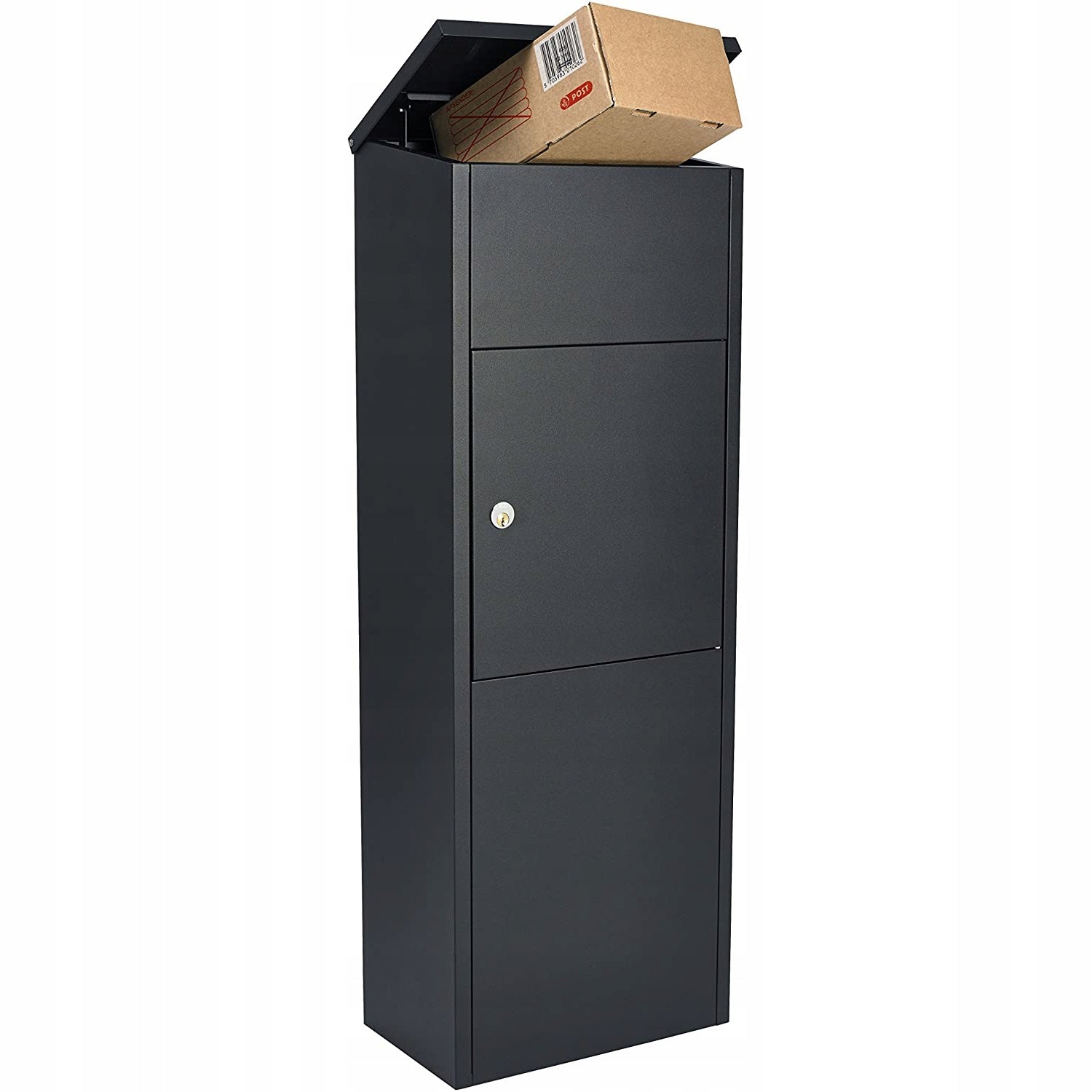 LETTER BOX PARCELS COURIER SHIPPING LARGE DROPPING STORAGE ANTHRACITE XXL Manufacturer code PARCELBOX