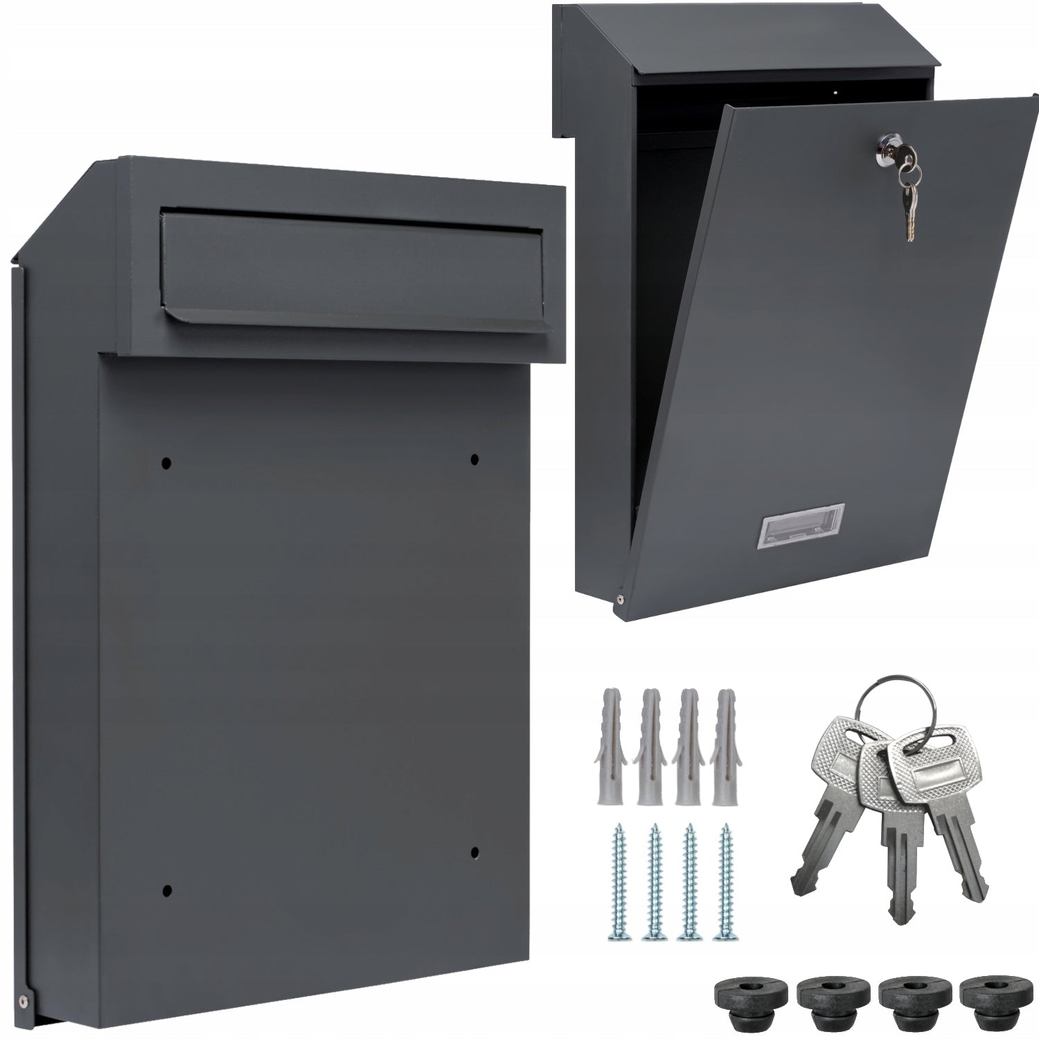 LETTERBOX DOUBLE-SIDED SLOT 3 WRENCHES ANTHRACITE MAT C4