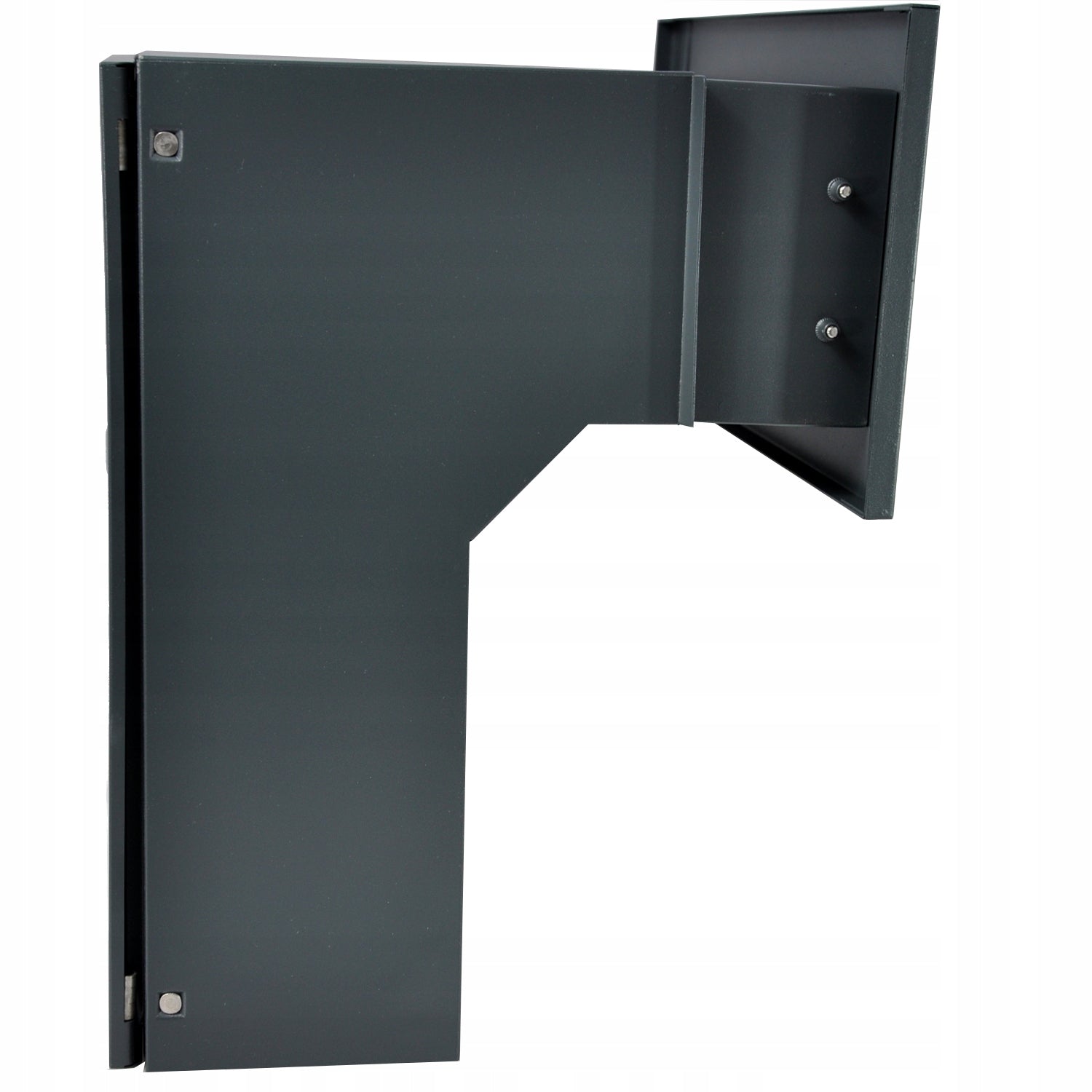 LETTERBOX FOR EMBEDDING THROUGH DOUBLE-SIDED C4 ANTHRACITE + 3 KEYS Brand Handmet