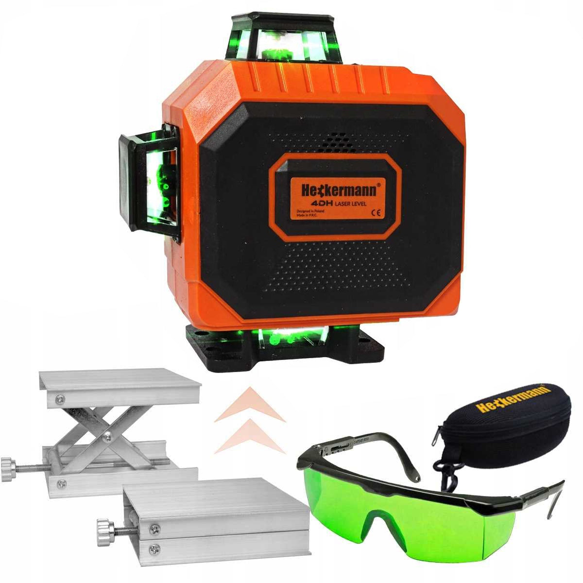 LEVEL LASER CROSS LASER 360 SELF-LEVELING 4D PRO GREEN Measurement accuracy (+/-) 0.2 mm