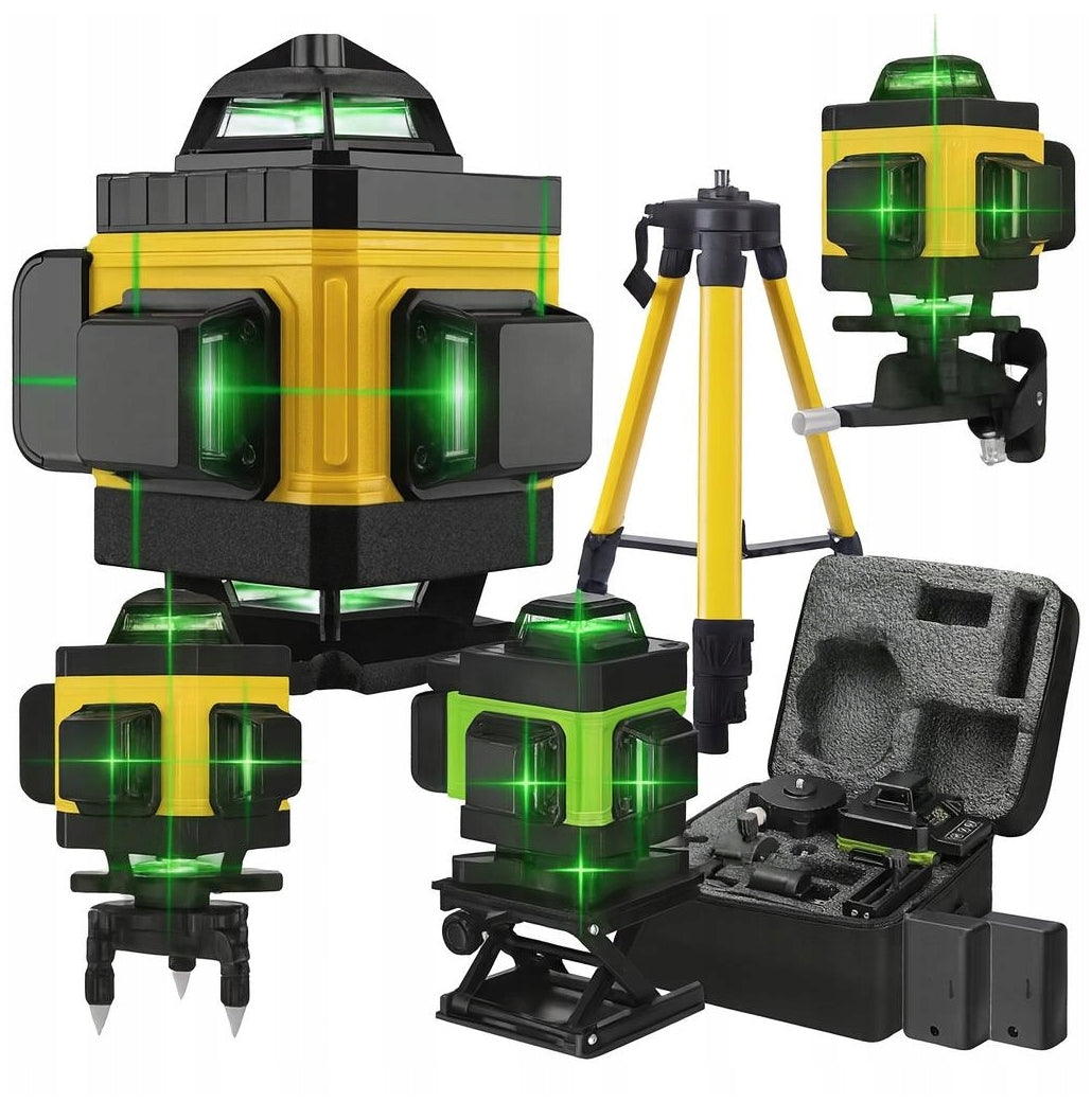 LEVEL LASER LEVEL 4D 16 LINE CROSS 360 LASER TRIPOD KIT Maximum working range 30 m