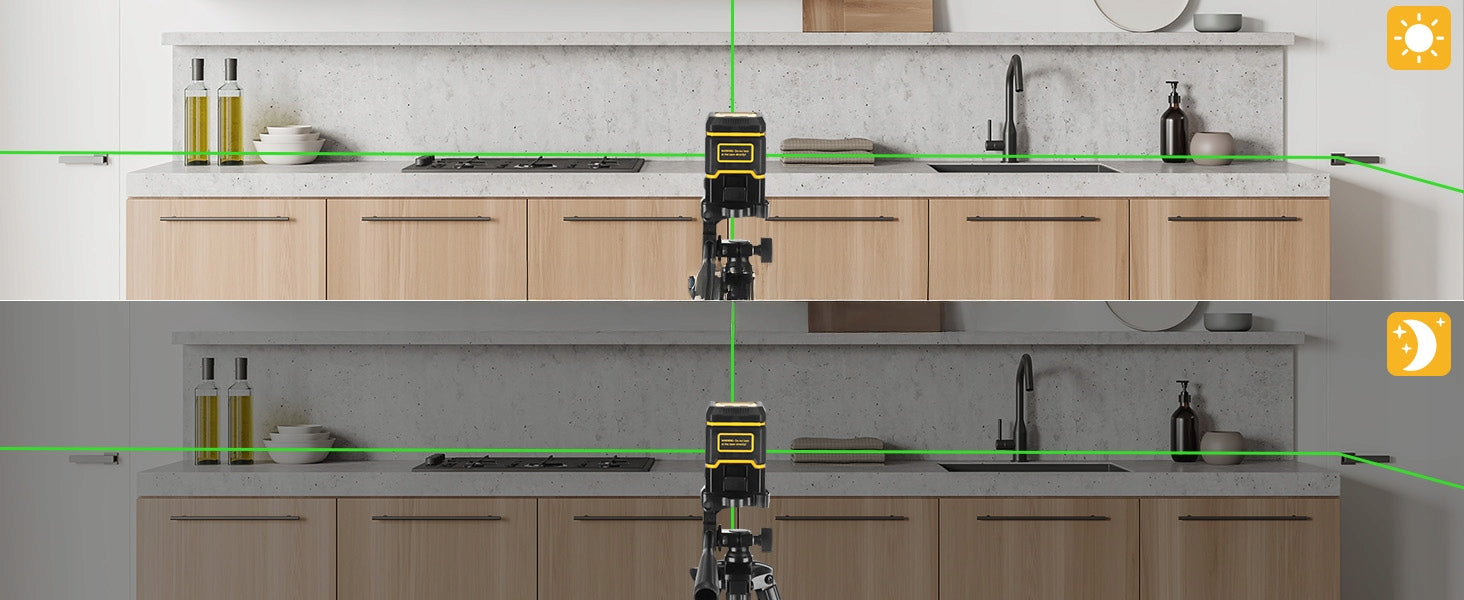 LEVEL LASER LEVEL 4D CROSS 360 LASER SET ALUMINUM TRIPOD Maximum working range 24 m
