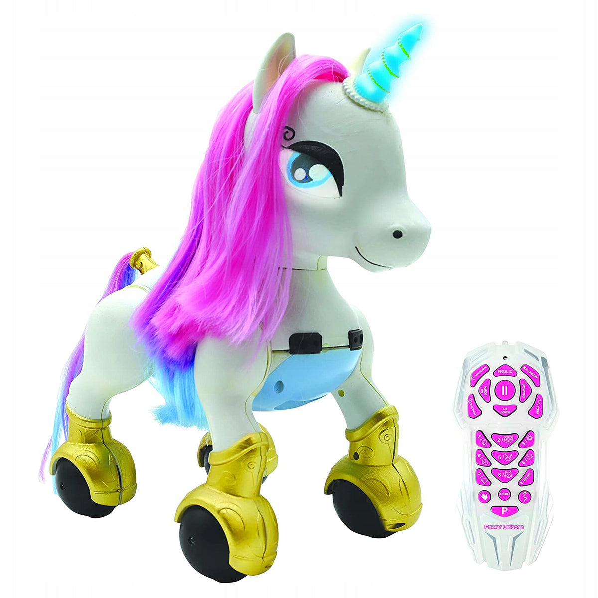 LEXIBOOK Power Unicorn UNI01 interactive robot, programs, sensors, remote control