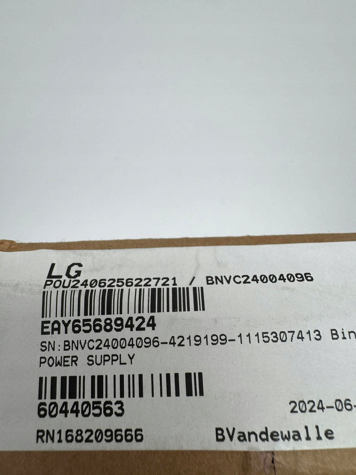 LG EAY65689424 Power Supply Board for TVs Packaging status original