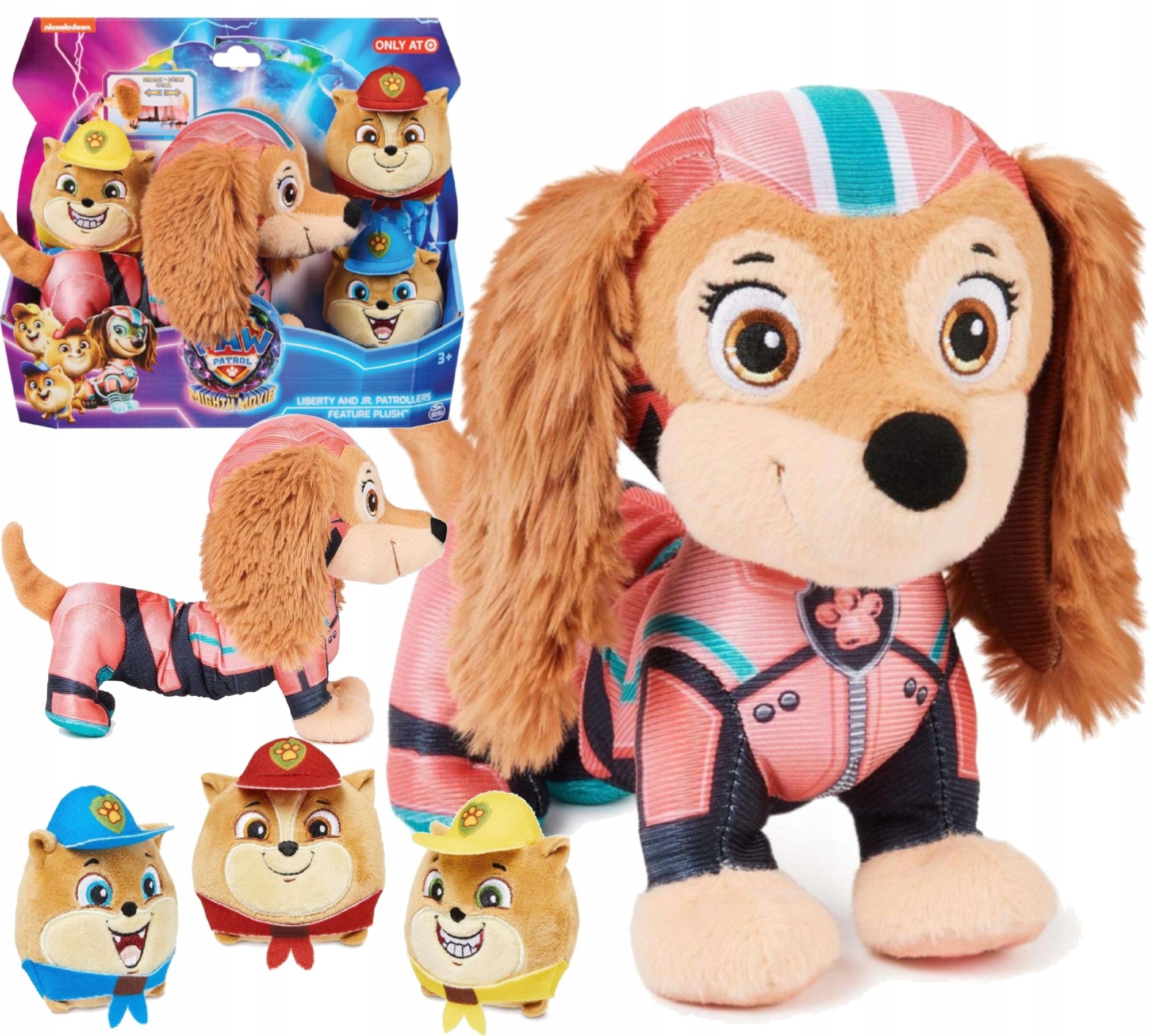 LIBERTY PLUSH TOY PAW PATROL PLUSH 20 CM+CATS POMS BIG MOVIE