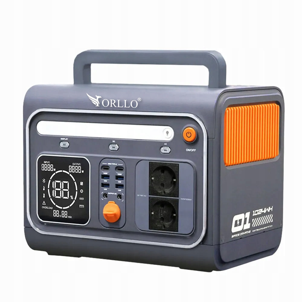 LIFEPO4 Portable Power Station Emergency Power Supply ORLLO 1200W/1500W ECO